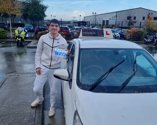 Successful driving test pass certificate held by student 4 who learned with Jo Learn To Drive driving school