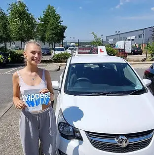 Successful driving test pass certificate held by student 5 who learned with Jo Learn To Drive driving school